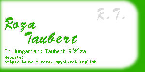 roza taubert business card
